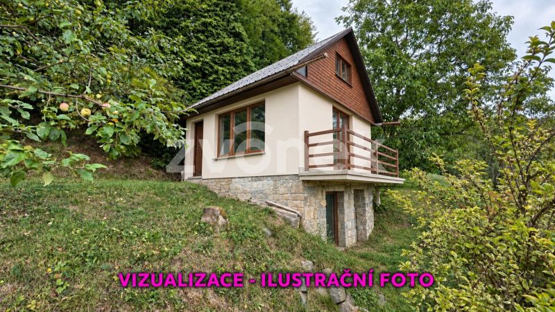 Domek k dokončení s možností rozšíření, pozemkem přes 1 000 m² a nádherným výhledem – Jaroslavice u Zlína