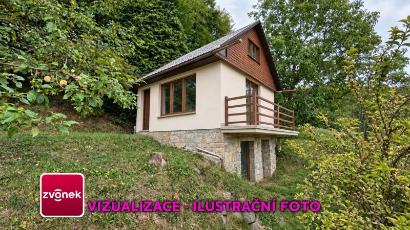 Domek k dokončení s možností rozšíření, pozemkem přes 1 000 m² a nádherným výhledem – Jaroslavice u Zlína