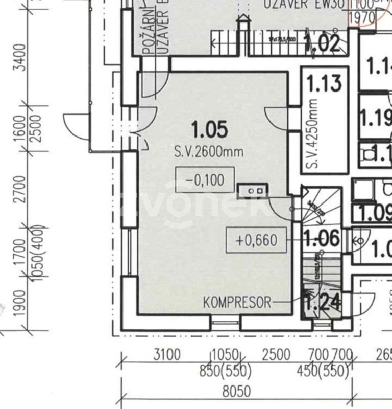 Pronájem kanceláře 103 m², Otrokovice