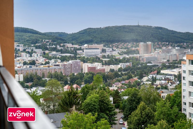 3+1 Zlín - Budovatelská, lodžie, nádherný výhled